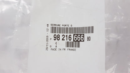Original PEUGEOT Partner II CITROEN Berlingo Türschloss Hinten Links 9821666680