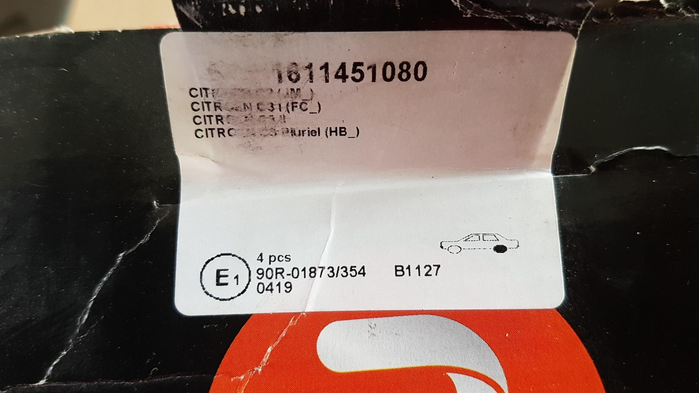 Original OE Peugeot Bremsbackensatz 1611451080