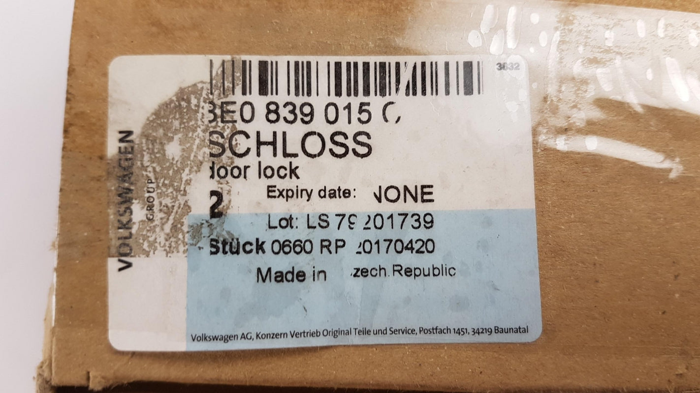 Original AUDI A4 II Avant (8E) 2000-2004 Türschloß Hinten Links 8E0839015C