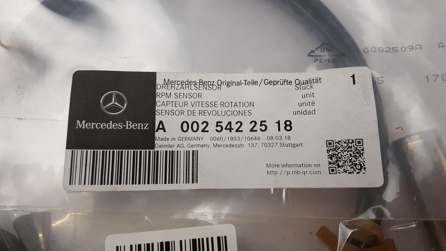 Original OE MERCEDES-BENZ Raddrehzahl Sensor A0025422518