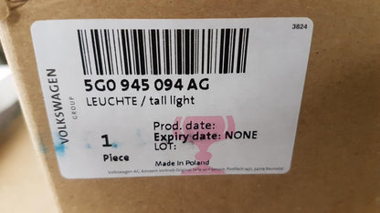 Original VW Golf e-Golf Heckleuchte LED Rechts für Rechtsverkehr 5G0945094AG