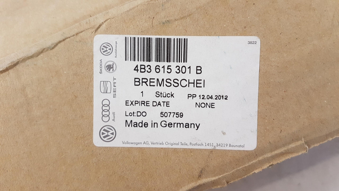 Original AUDI RS6 (C5/4B) 1x Bremsscheibe belüftet Vorne Links 4B3615301B