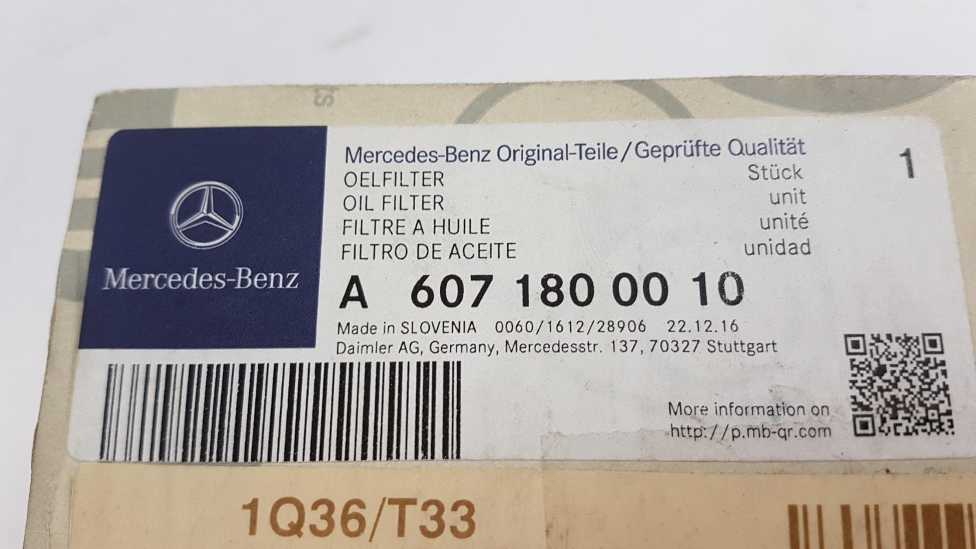 Original OE MERCEDES-BENZ Ölfilter A6071800010