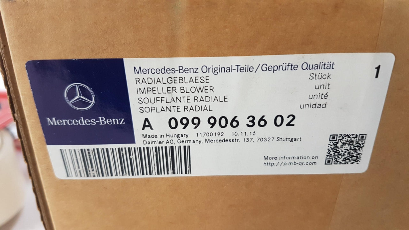 Original OE MERCEDES-BENZ Innenraumgebläse Elektromotor A0999063602