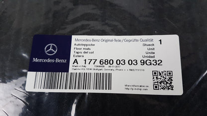 Original MERCEDES-BENZ A W177 Fußmattensatz 2 St. Vorne Schwarz A17768003039G32