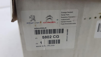 Original PEUGEOT 206 306 308 405 CITROEN C2 C3 II Anlasser 5802CG