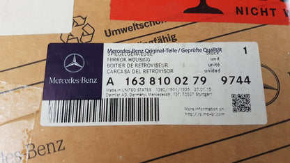 Original OE MERCEDES-BENZ Außenspiegel Abdeckung A16381002799744