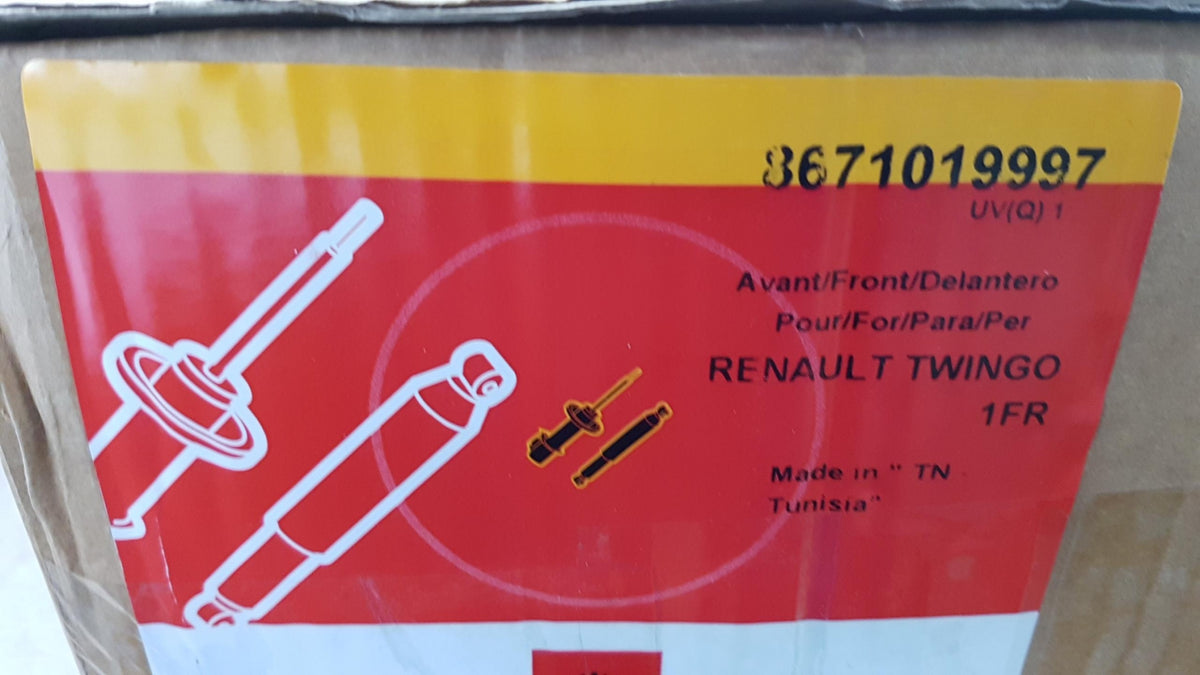 Original RENAULT Twingo I 1992-2007 2x Stoßdämpfer Vorne Rechts/Links 8671019997