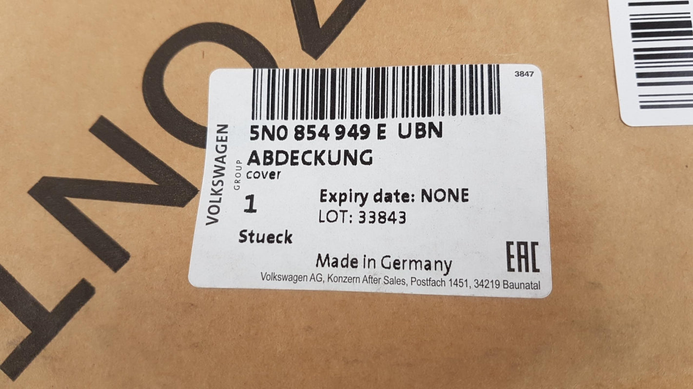 Original OE Volkswagen Tür Zierleiste 5N0854949EUBN