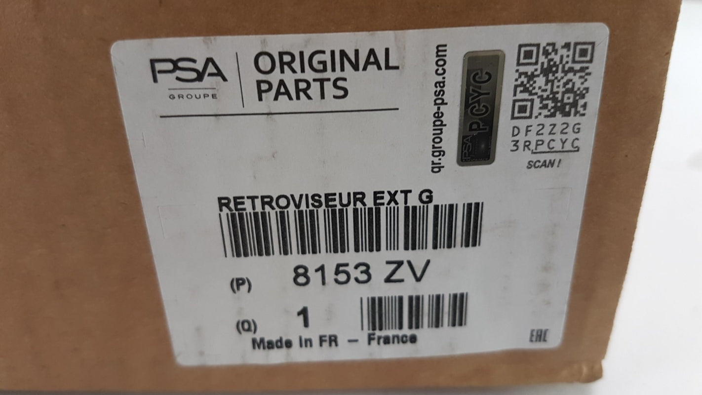 Original PEUGEOT 3008 5008 Außenspiegel links 8153ZV