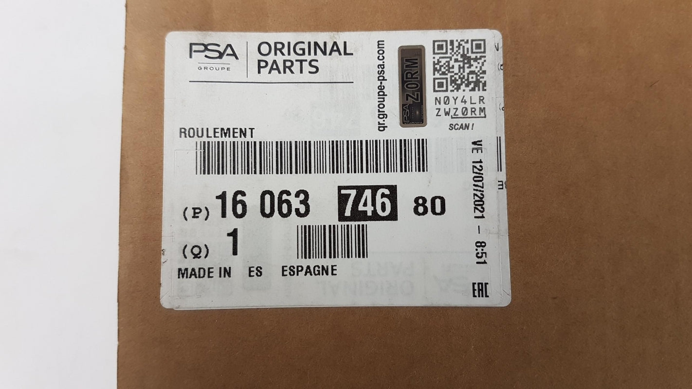 Original OE Peugeot Radlager 1606374680