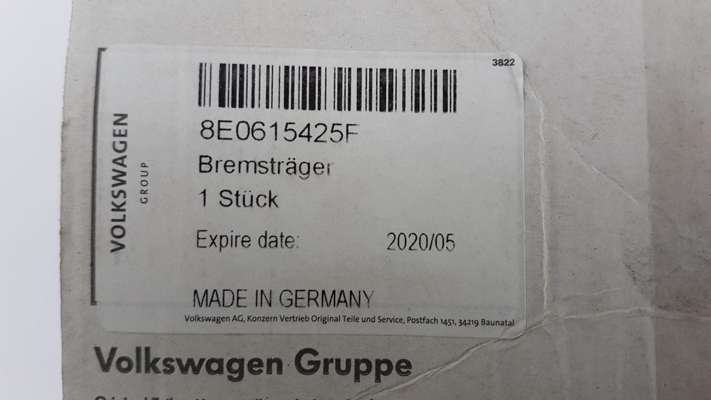 Original OE Volkswagen Bremssattel Träger 8E0615425F