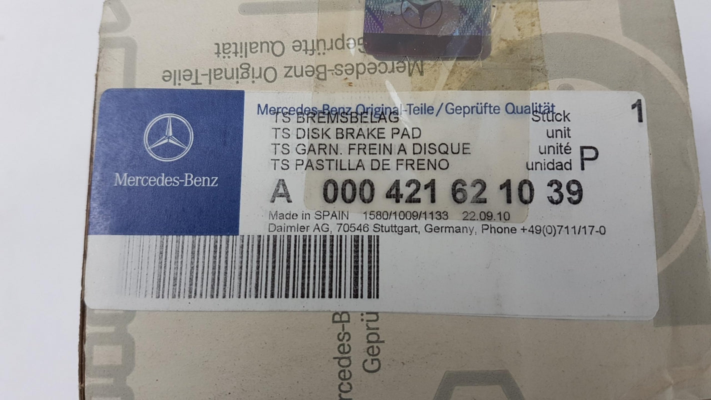 Original MERCEDES-BENZ W639 Vito Viano Bremsbeläge hinten A000421621039