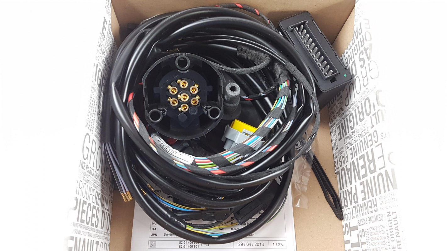 Original RENAULT Megane III Anhängerkupplung Elektrosatz 7-pol 8201406800