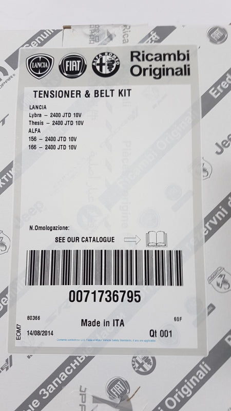 Original OE FIAT Zahnriemensatz 71771591