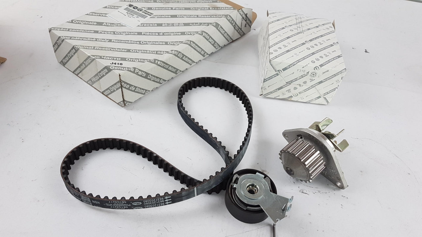 Original OE FIAT Wasserpumpe + Zahnriemenkit 71776090