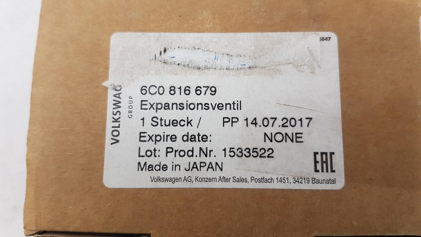 Original OE Volkswagen Klimaanlage Expansionsventil 6C0816679