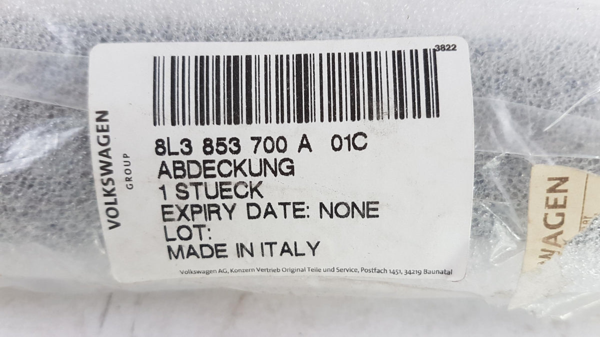 Original OE Volkswagen Seitenwand Zierleiste 8L3853700A01C