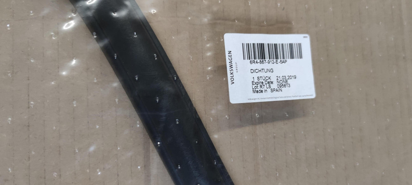 Original VW Polo '13-'17 Türdichtung innen schwarz vorne rechts 6R4867912E5AP