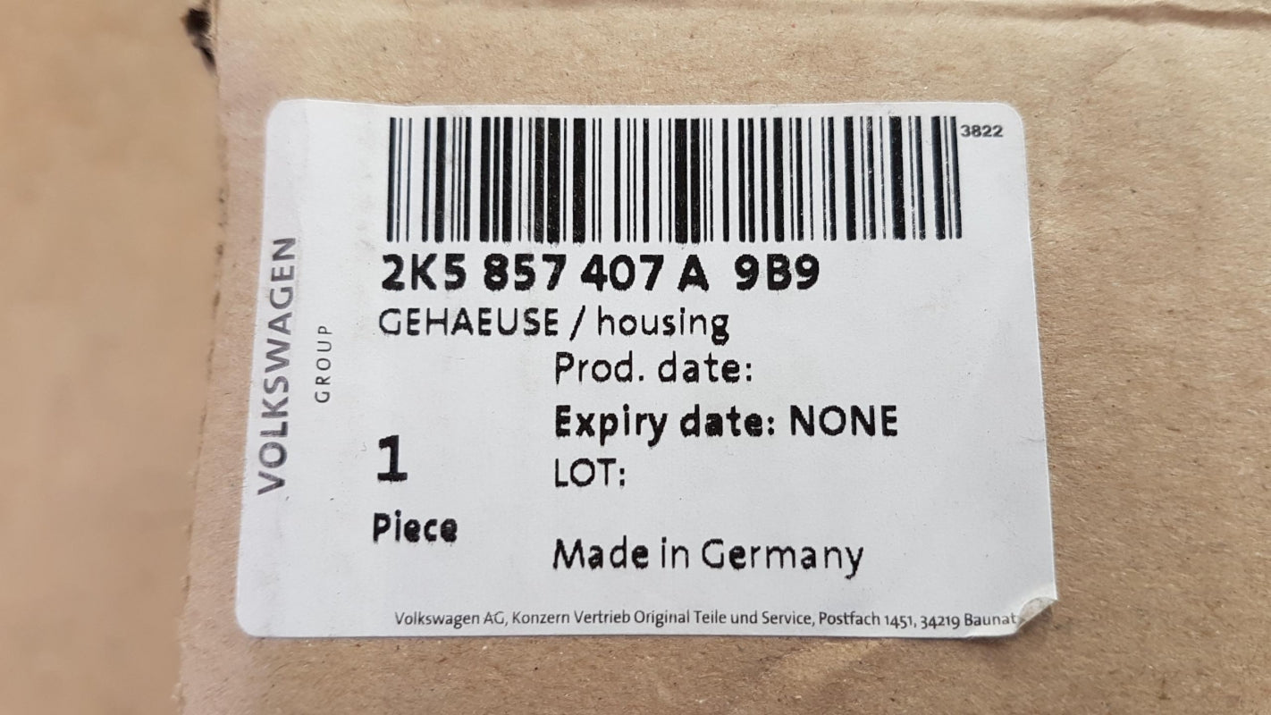 Original OE Volkswagen Außenspiegel Gehäuse 2K5857407A9B9