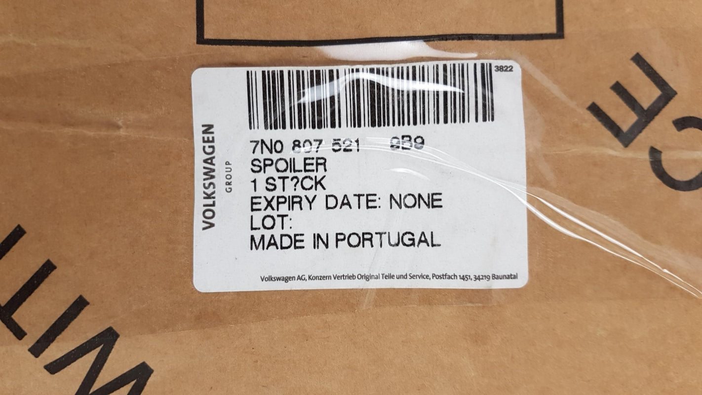 Original VW Sharan 7N SEAT Alhambra Stoßstange Spoiler hinten 7N08075219B9