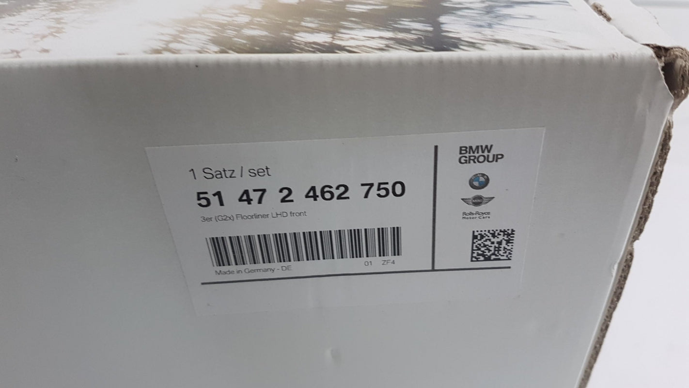 Original BMW 3er G20 Fußmattensatz Gummi Vorne (2 Stück) 51472462750
