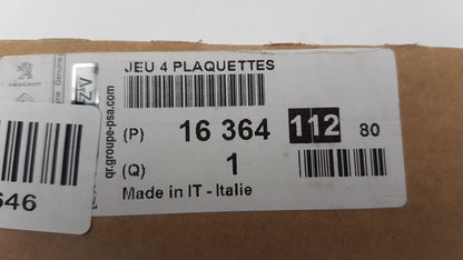 Original PEUGEOT 508 CITROEN C5 Bremsbeläge Hinten 1636411280