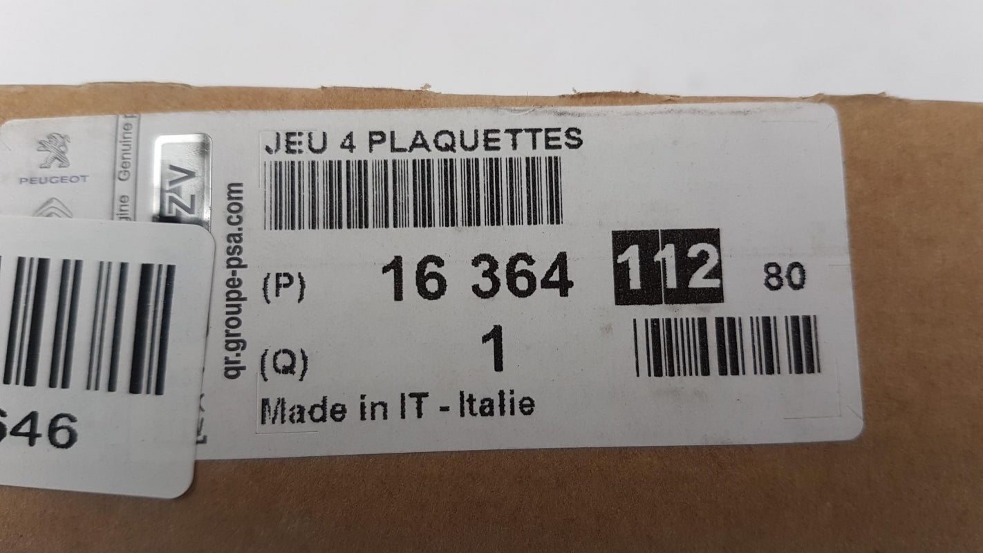 Original PEUGEOT 508 CITROEN C5 Bremsbeläge Hinten 1636411280