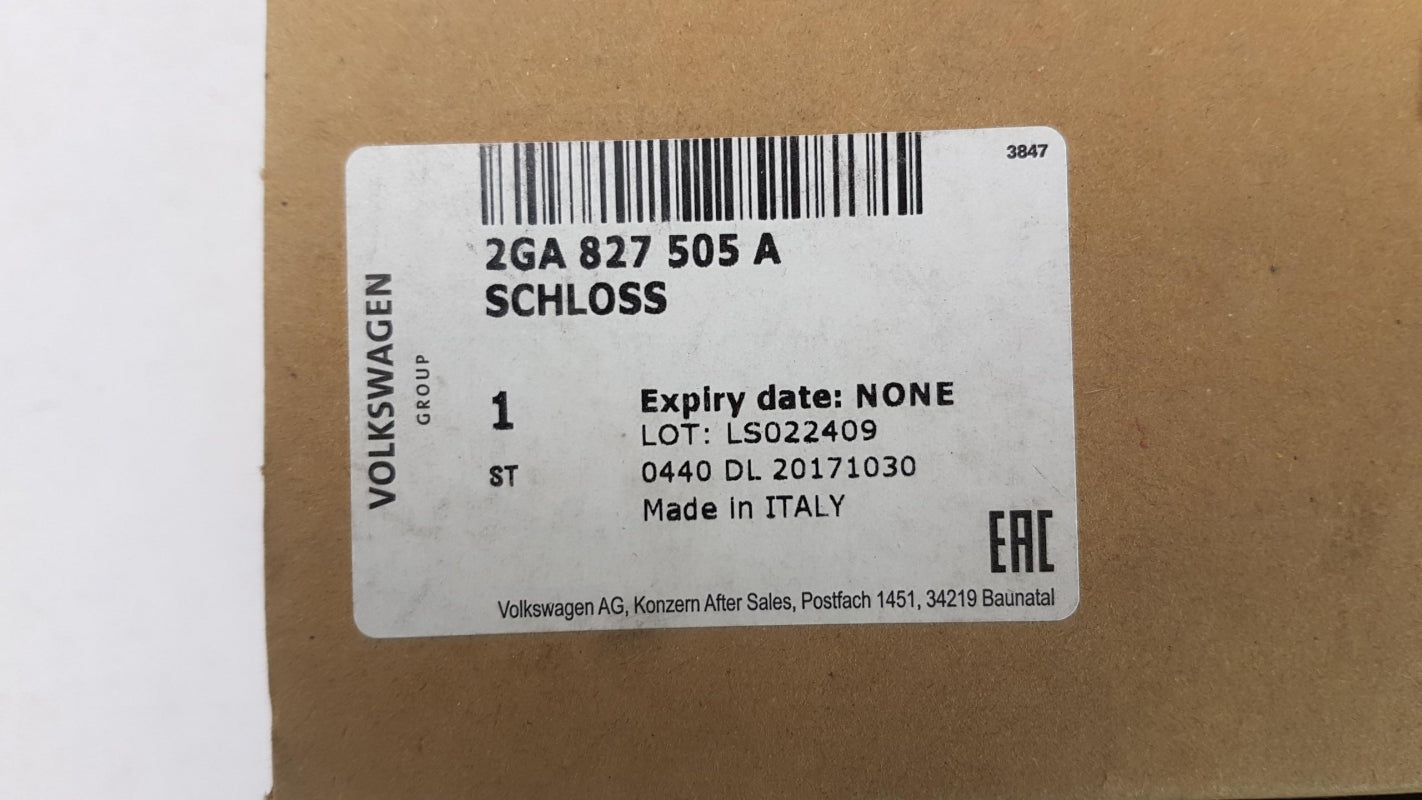 Original OE Volkswagen Heckklappenschloss 2GA827505A