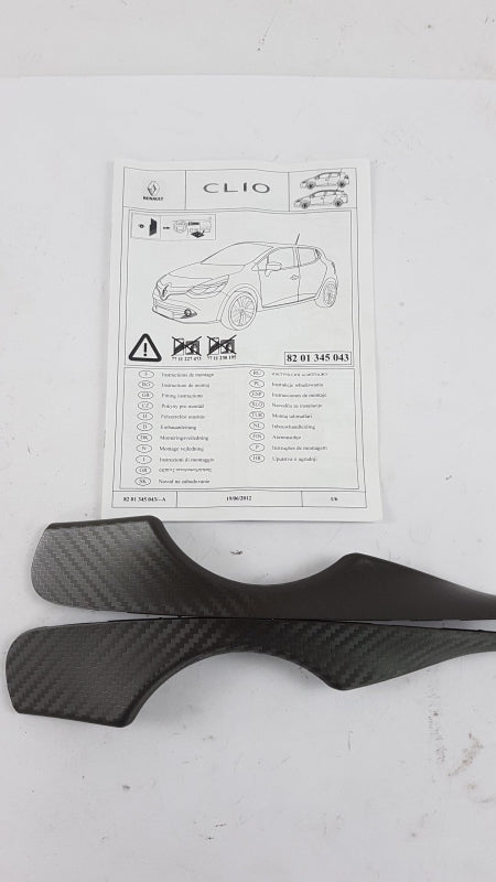 Original RENAULT Clio IV Nebelscheinwerfer Verkleidungsatz karbon L+R 8201345043