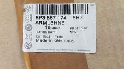 Original OE Volkswagen Armlehne 8P38671746H7
