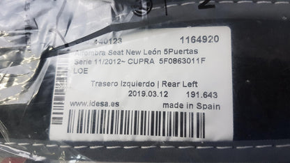Original OE Volkswagen Fußmattensatz 5F0863011FLOE