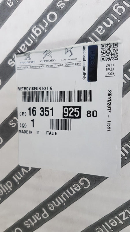 Original PEUGEOT Boxer 2017- CITROEN Relay 2017- Außenspiegel Links 1635192580
