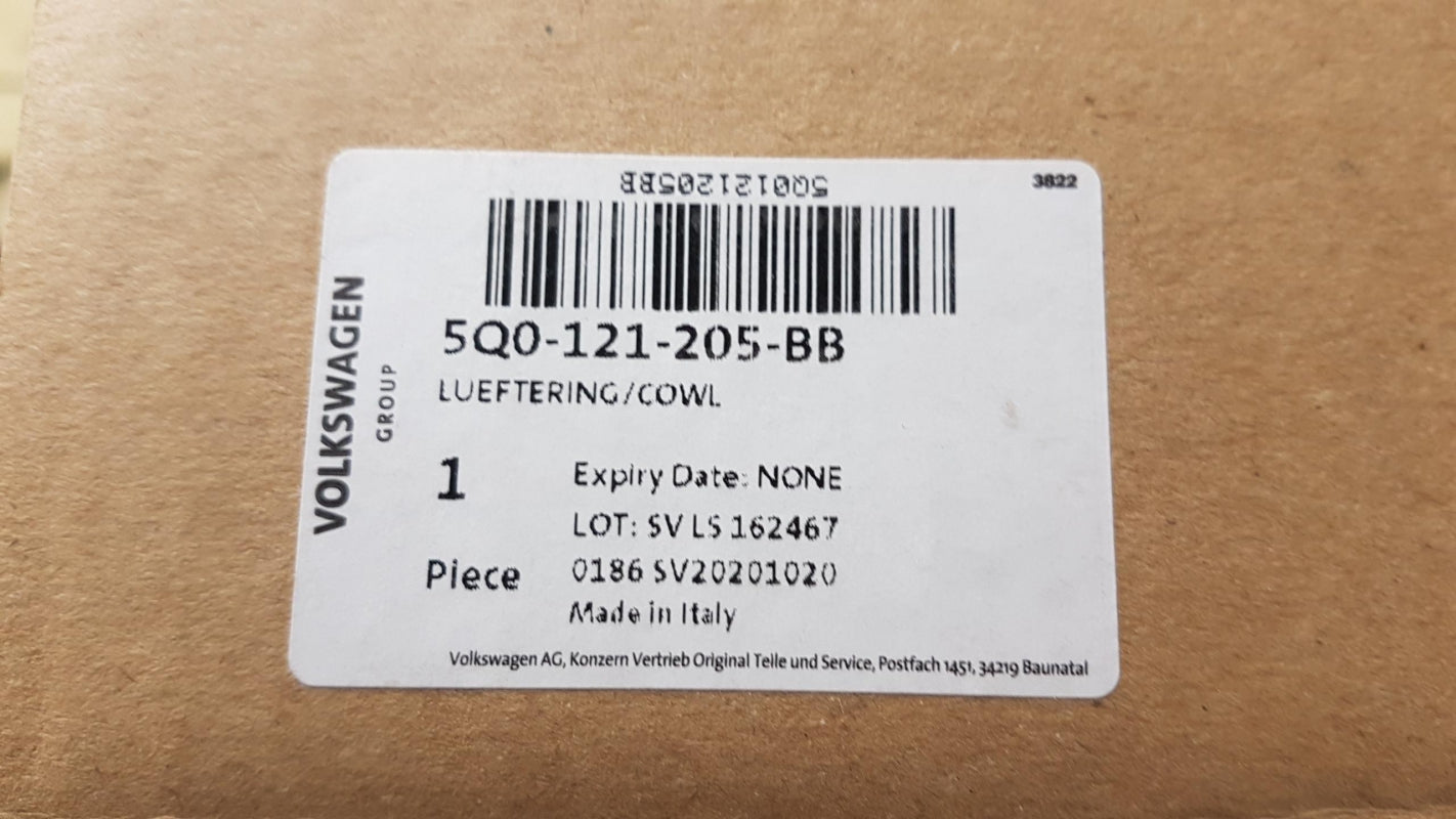 Original OE Volkswagen Lüfterzarge 5Q0121205BB
