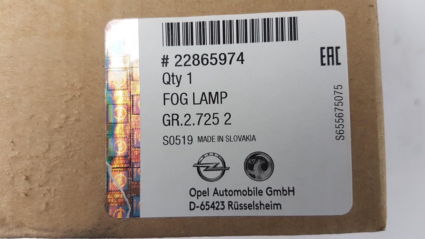 Original OE OPEL Nebelscheinwerfer 22865974