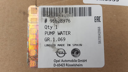 Original OPEL Astra Insignia Vectra Zafira 1.9 2.0 CDTi Wasserpumpe 95528976