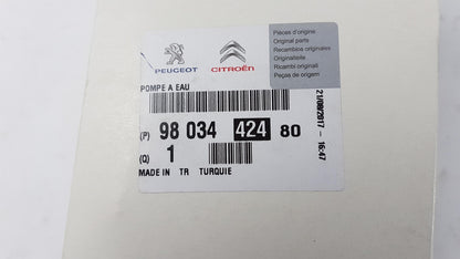 Original PEUGEOT 2008 208 301 308 CITROEN C3 C-Elysee DS3 Wasserpumpe 9803442480
