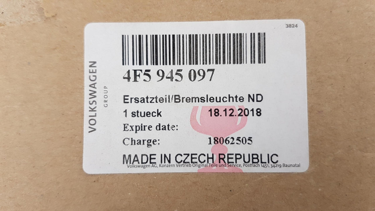 Original OE Volkswagen Zusatzbremsleuchte 4F5945097