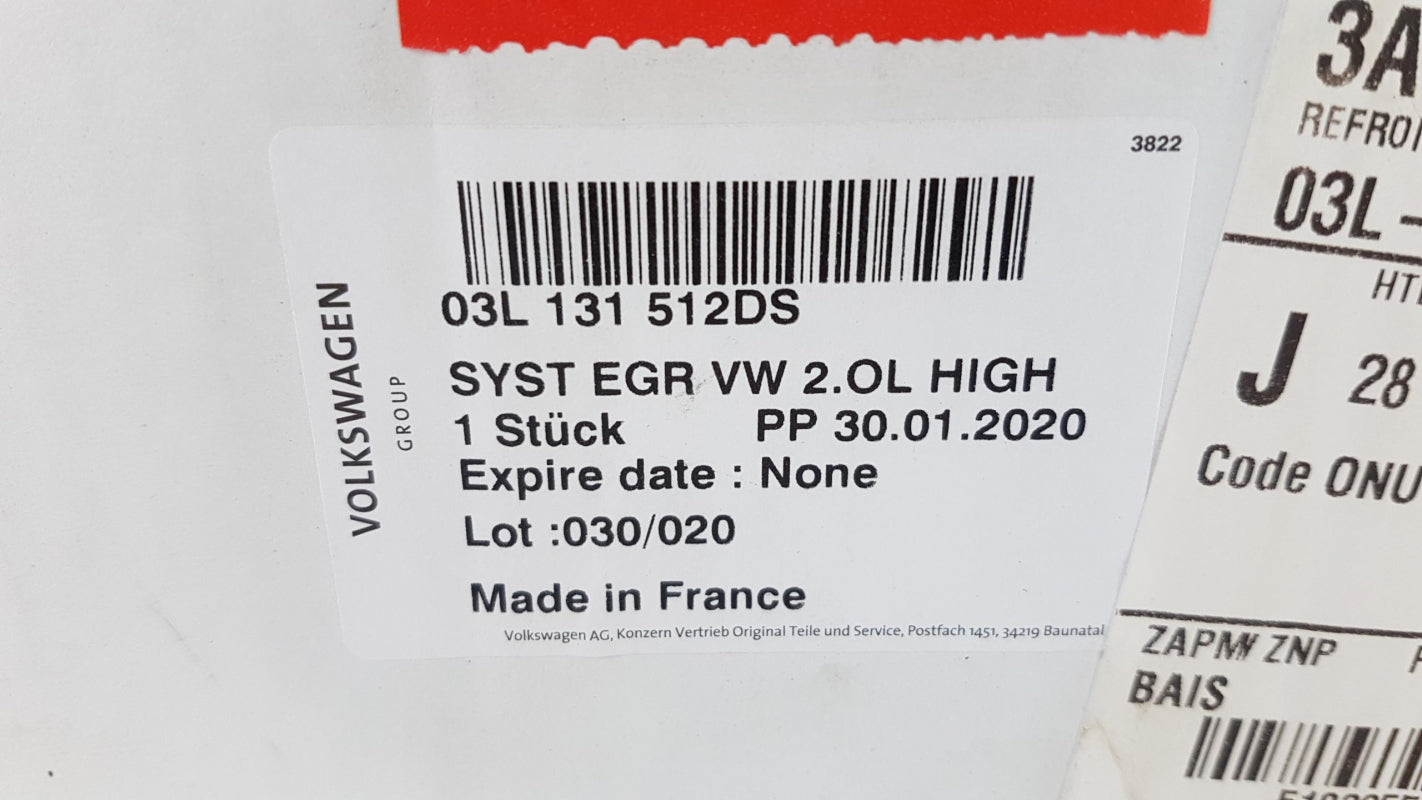 Original VW Transporter T5 T6 2.0 TDI AGR Kühler 03L131512DS
