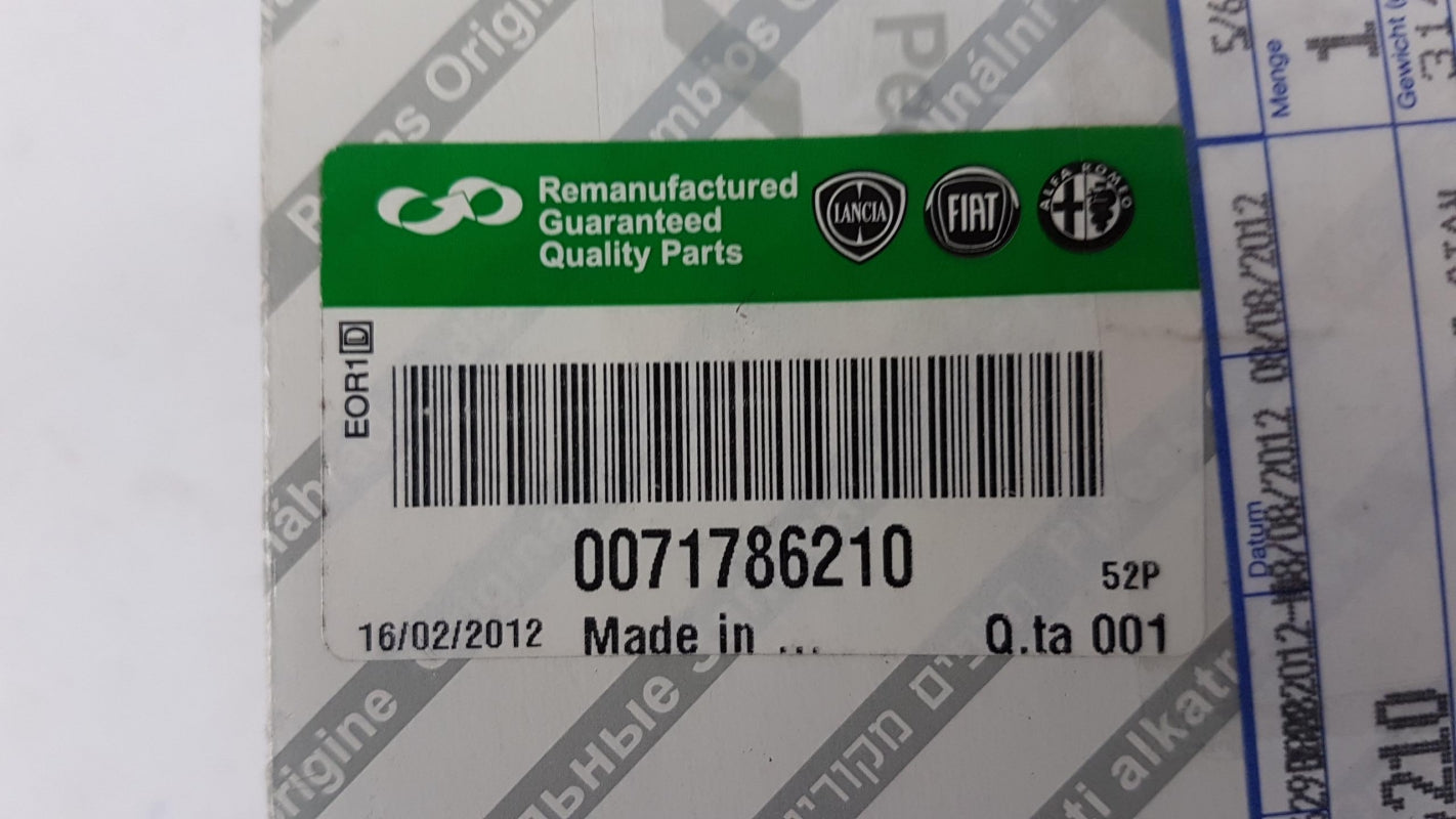 Original OE FIAT Panda 1.2 8V Euro 4 Motorsteuergerät 71786210