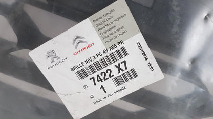 Original CITROEN DS3 Stoßstangengitter Vorne mitte Schwarz 7422X7