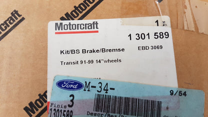 Original FORD Transit (DY EY) '91-'00 Bremsbeläge Bremsklötze vorne 1301589