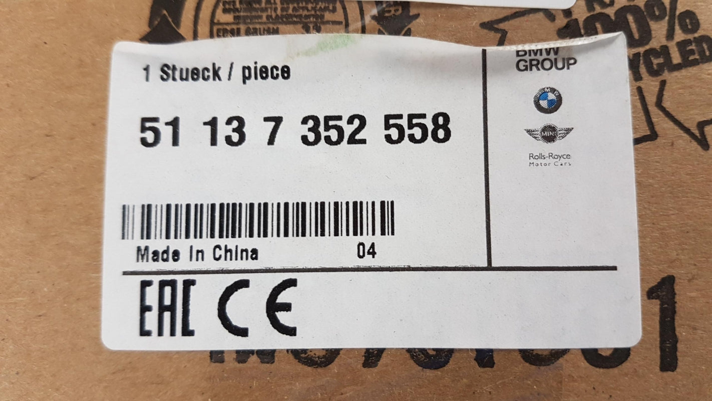 Original OE BMW Einstiegsleiste 51137352558