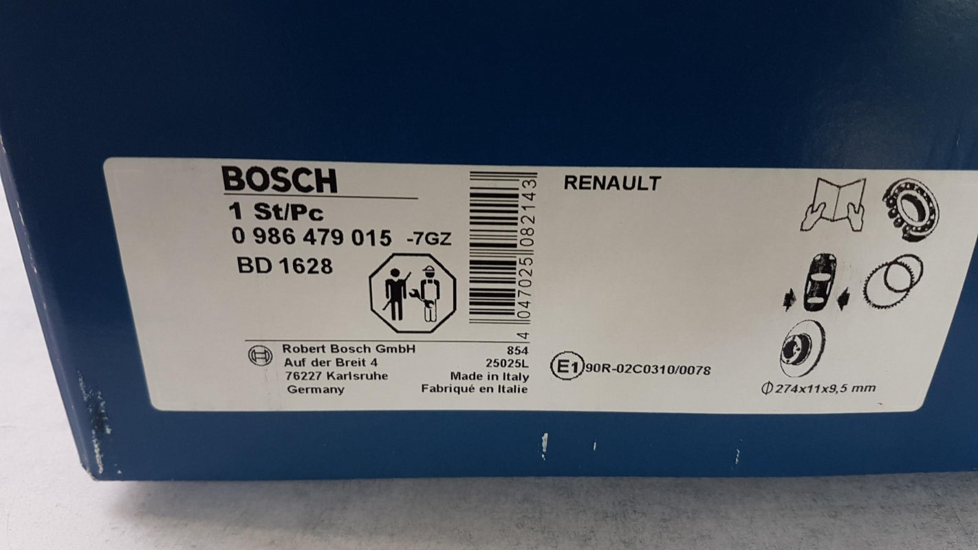 BOSCH Bremsscheibe (1 Stück) 0986479015