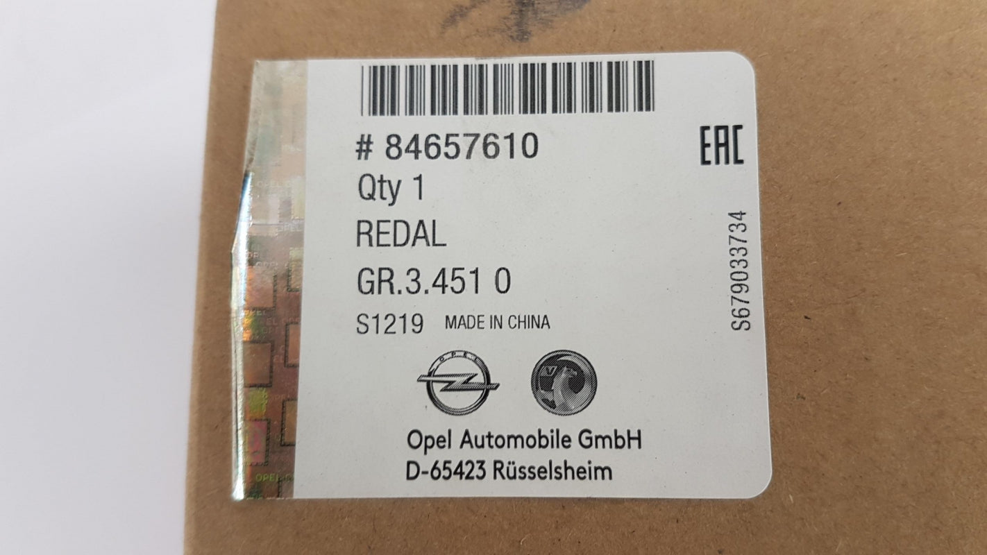 Original OE OPEL Gaspedal 84657610