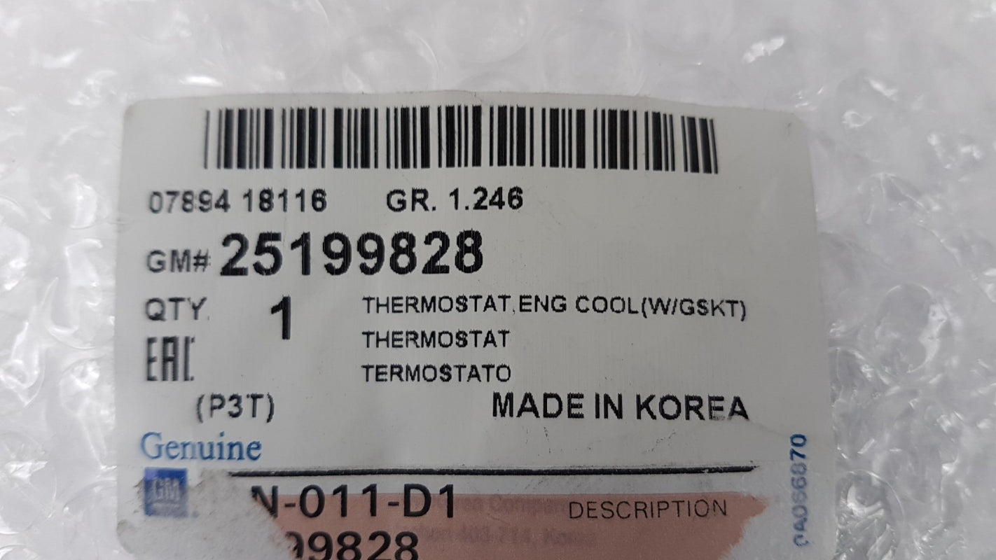 Original OE CHEVROLET Thermostat, Kühlmittel 25199828