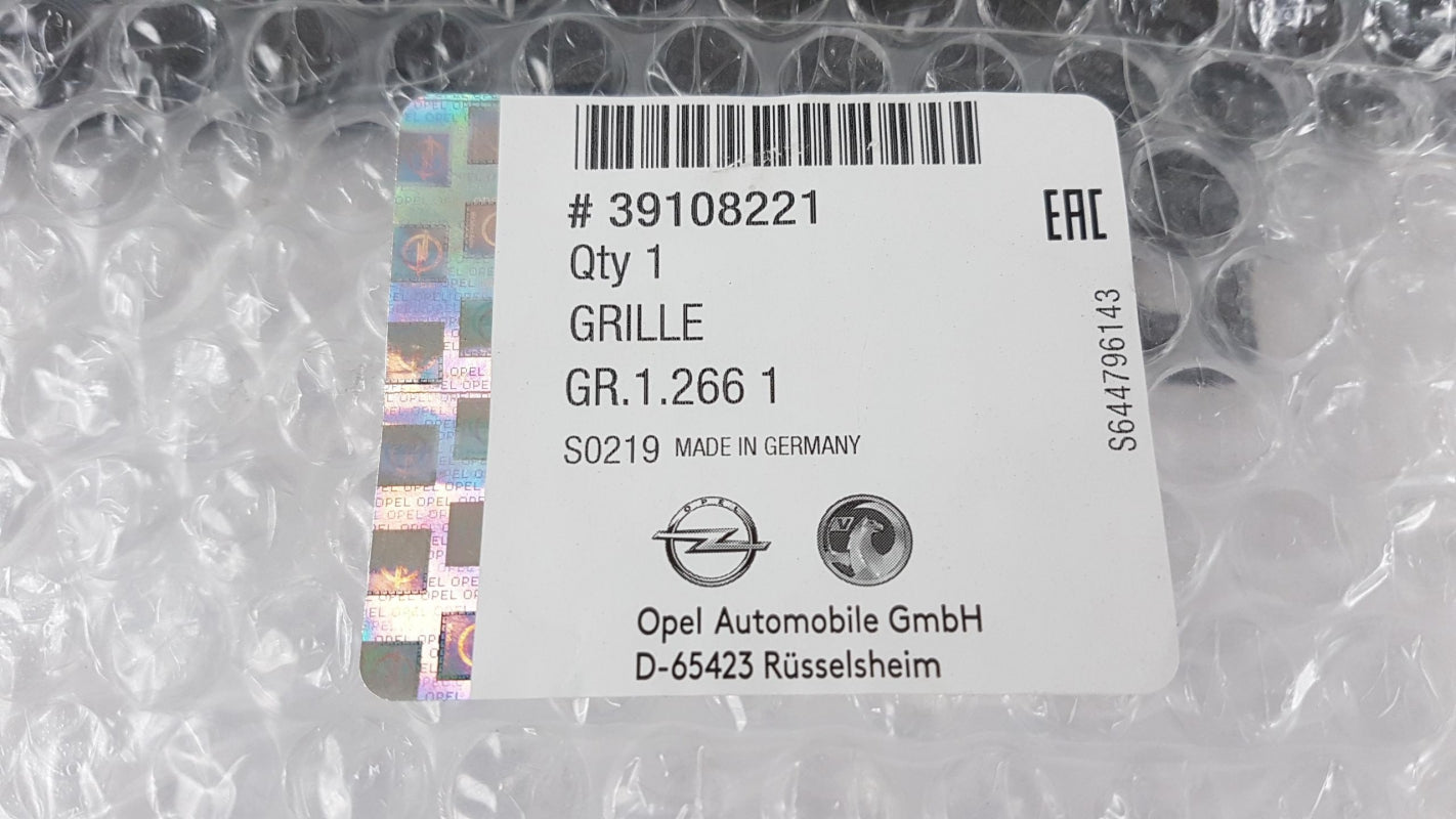 Original OPEL Insignia-B Stoßfänger Lüftungsgitter 39108221