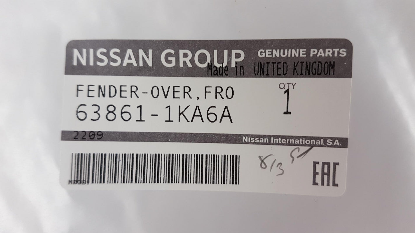 Original OE NISSAN Kotflügel Zierleiste 638611KA6A