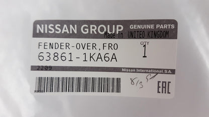 Original OE NISSAN Kotflügel Zierleiste 638611KA6A