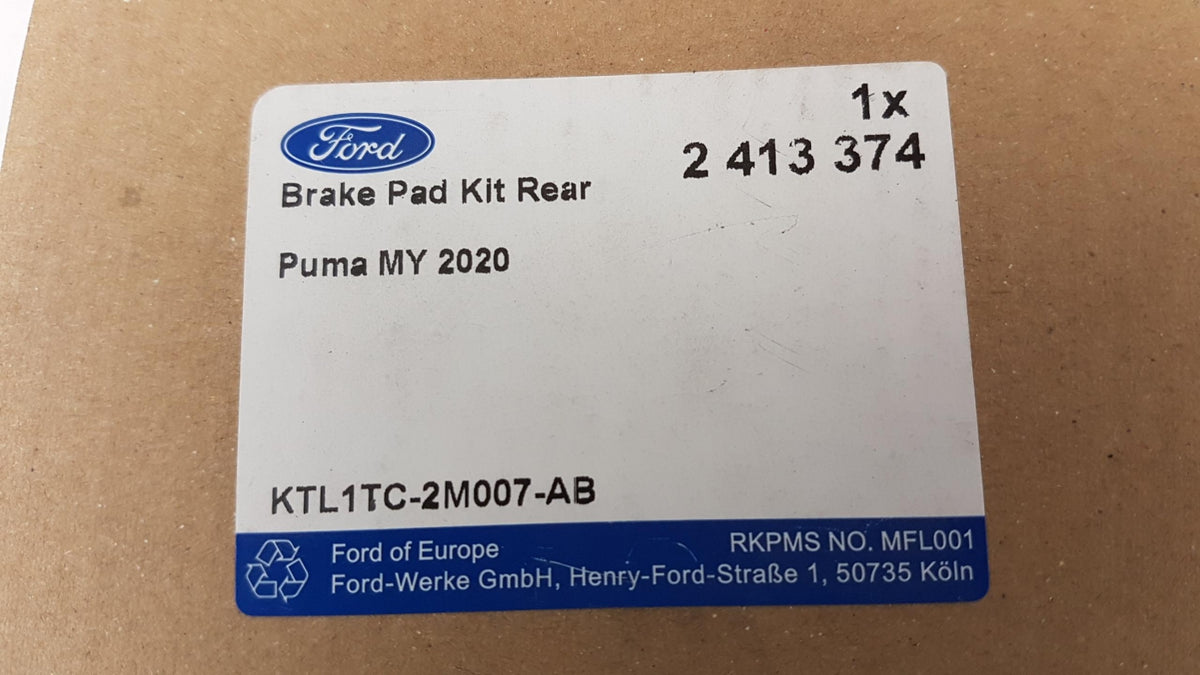 Original FORD Puma 2019> Bremsbeläge 2413374